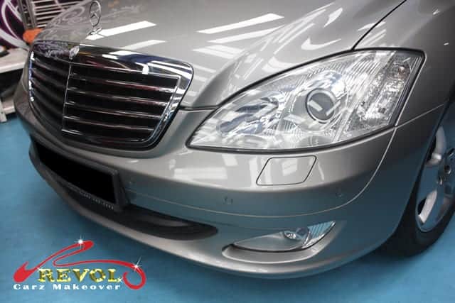 Full Car Repaint with Ceramic Coating on MERCEDES BENZ S350L