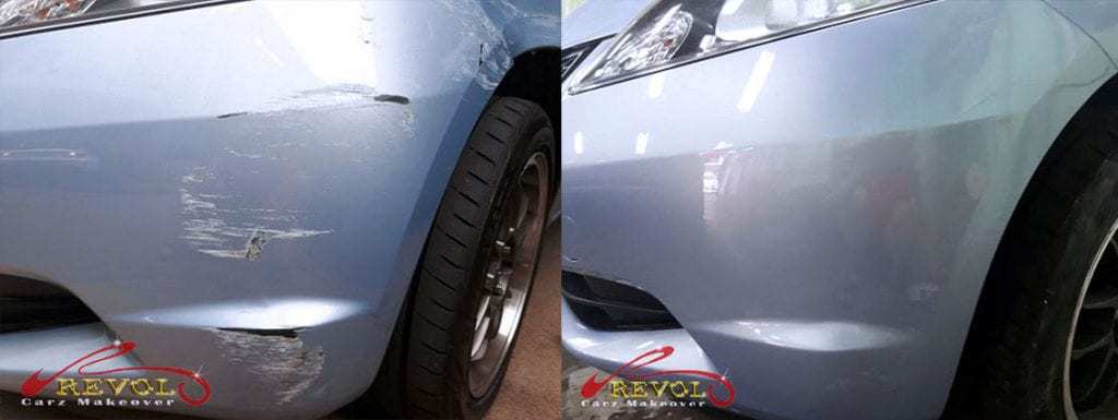 Before and After Bumper Damage