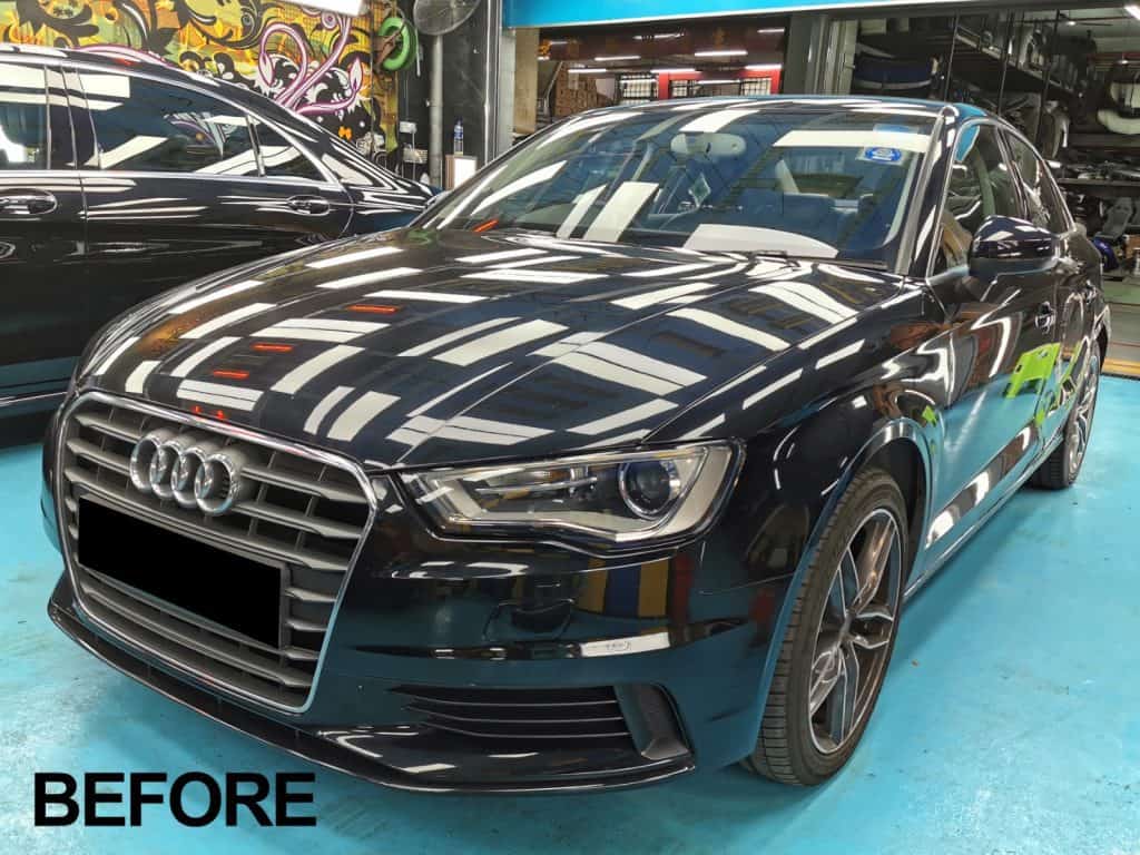 The astounding transformation of this Black Audi A3