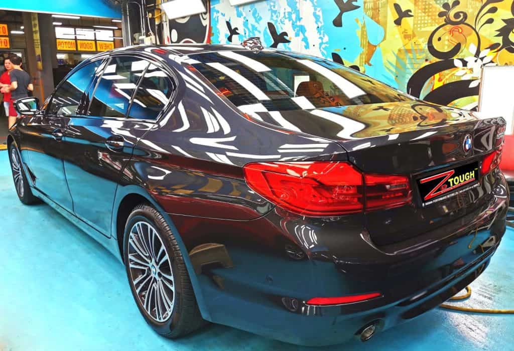 Dashing BMW 520I came for Ceramic Paint Protection Services