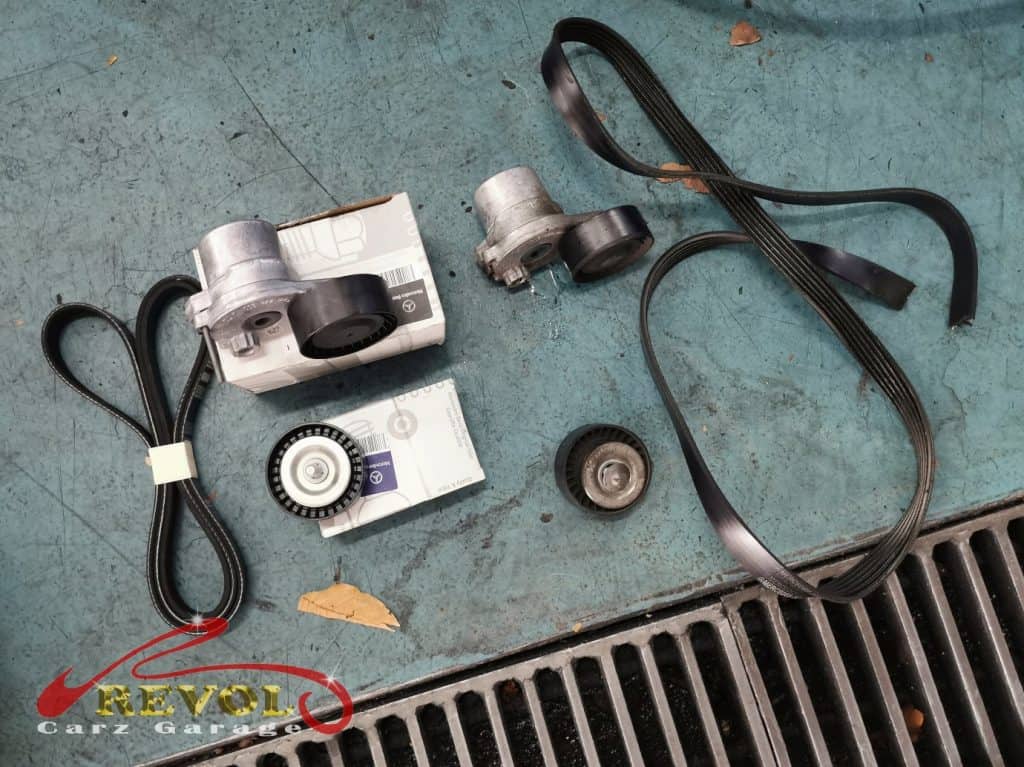 Mercedes-Benz Case Study 8: E200 Pulley belt replaced