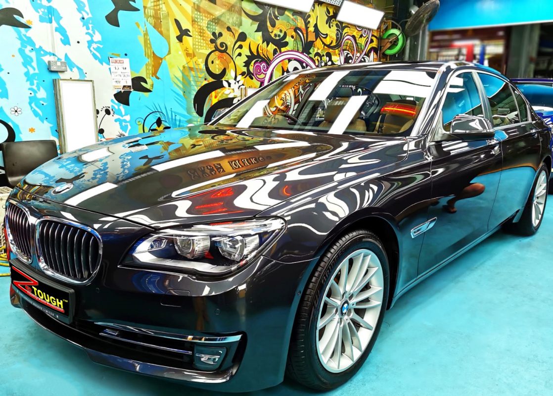 Getting This Elegant BMW 740LI A Titanium Paint Coating