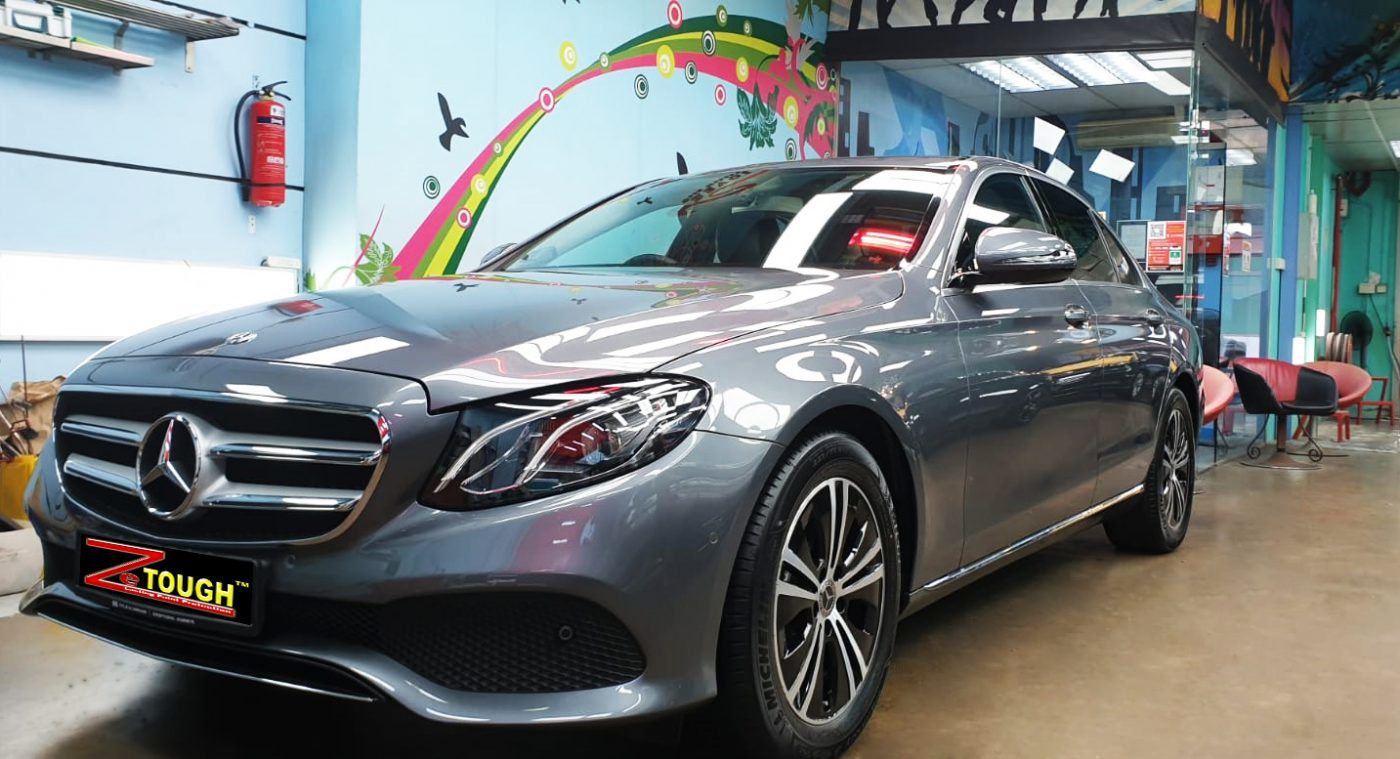 Elegant Mercedes Benz E180 With Ceramic Coating Paint