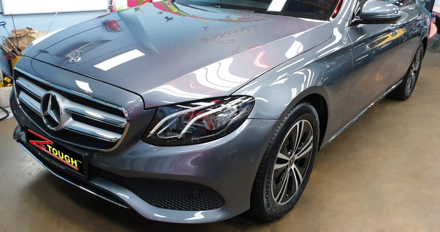 Elegant Mercedes Benz E180 with Ceramic Coating Paint