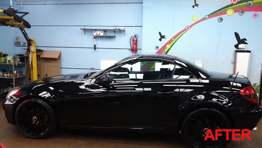 Day 7 Follow up on the Mercedes Benz SLK200 Full Car Respray