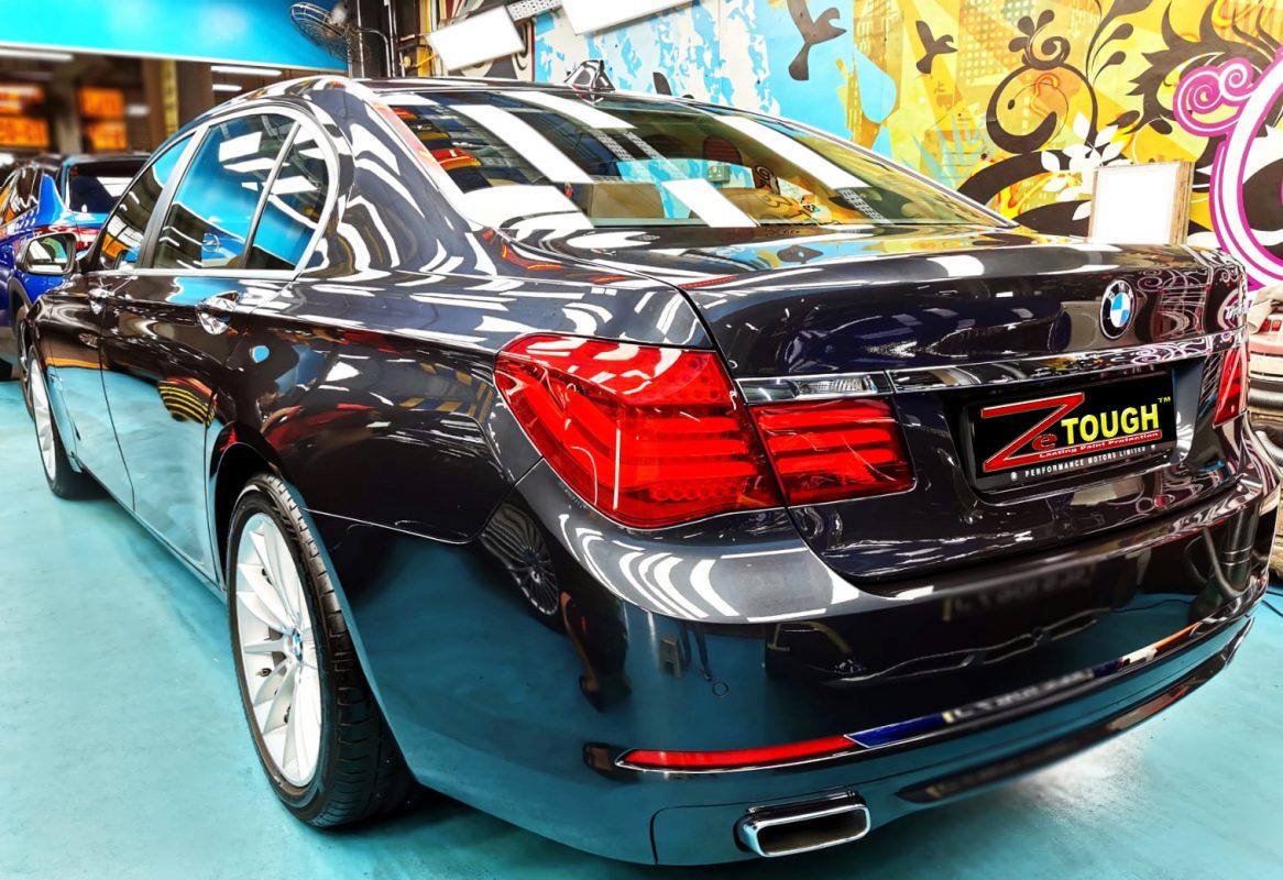 Getting This Elegant BMW 740LI A Titanium Paint Coating