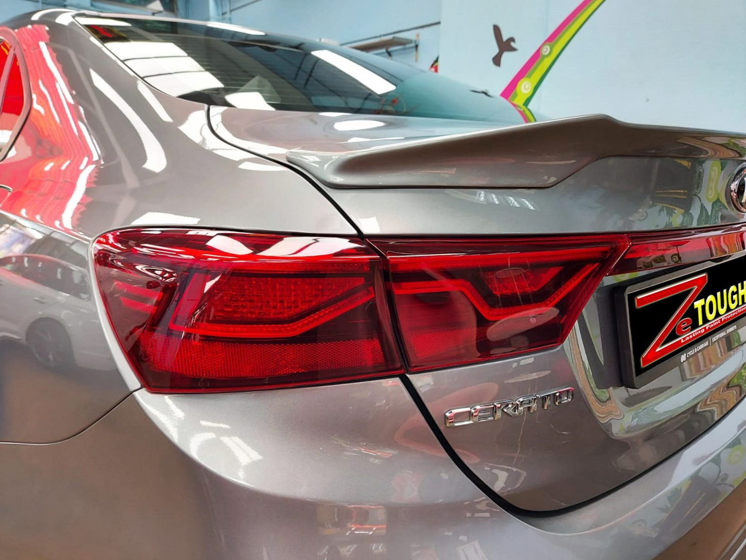 Ceramic Paint Protection Coating with beautiful Kia Cerato