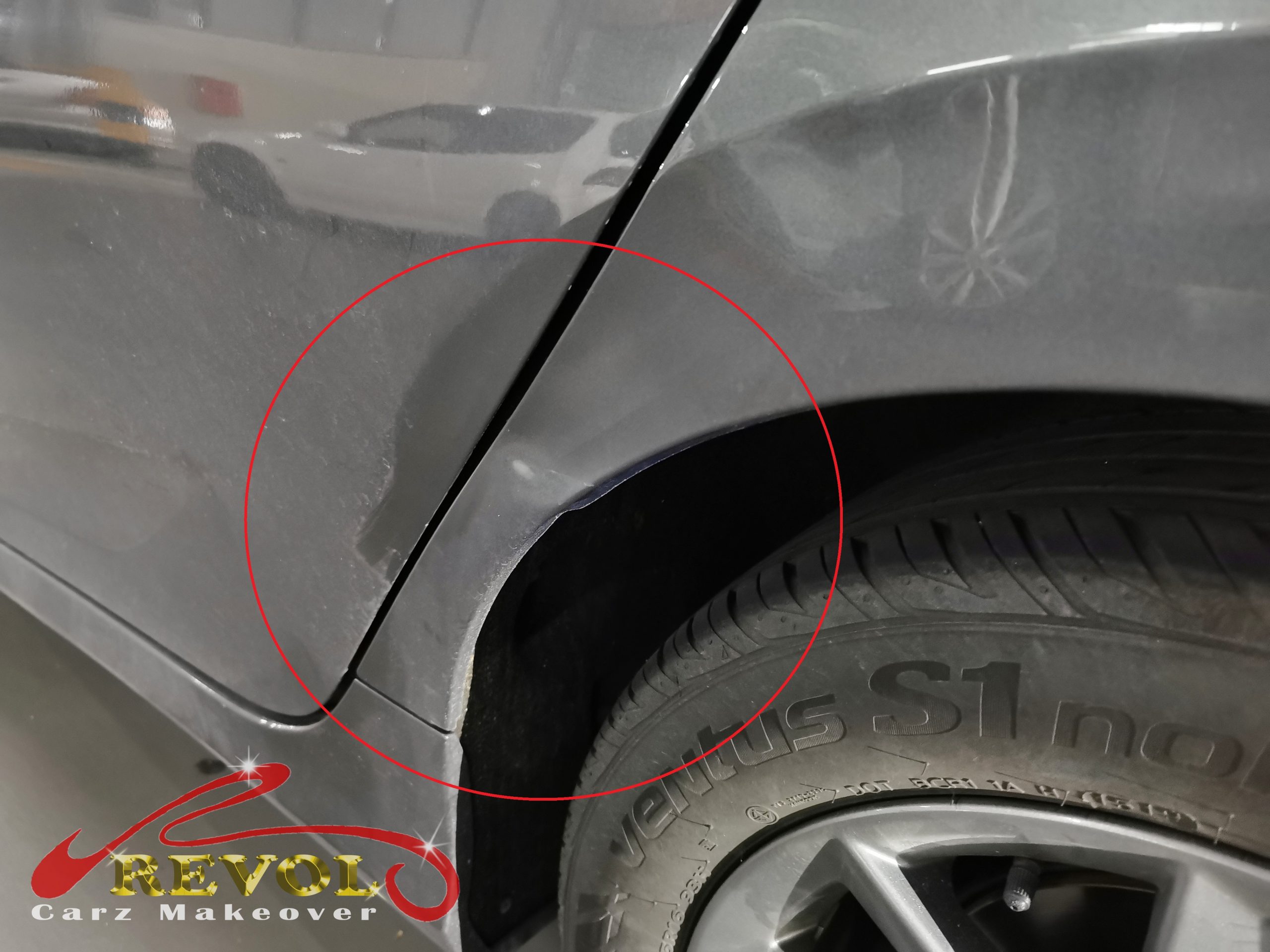 Before and After Spray Painting With Panel Beating Service!